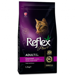 Reflex Plus Adult Gourmet Tavuklu 1.5 kg Kedi Maması kullananlar yorumlar